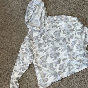 Lightweight white camo long sleeve shirt